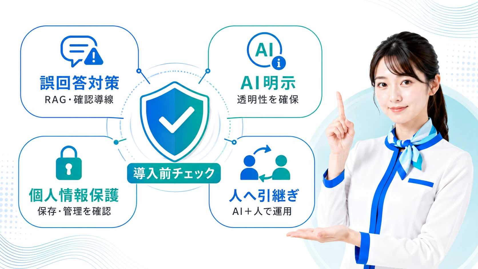 AIアバター接客を導入する際の注意点