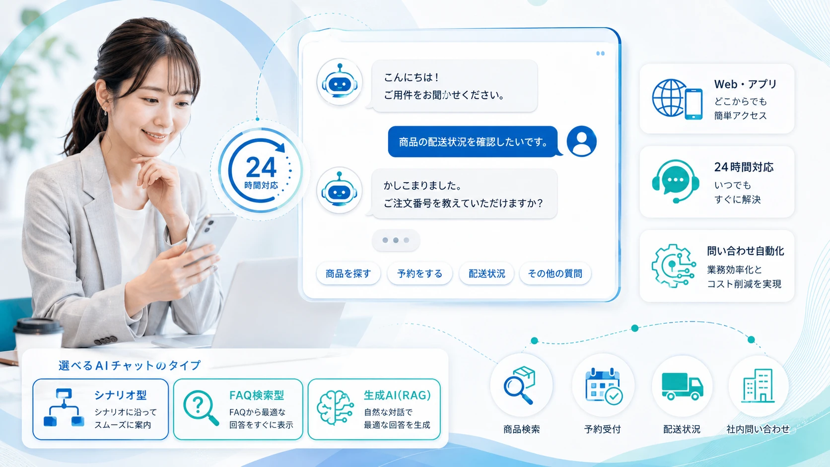 チャットボット型AI接客