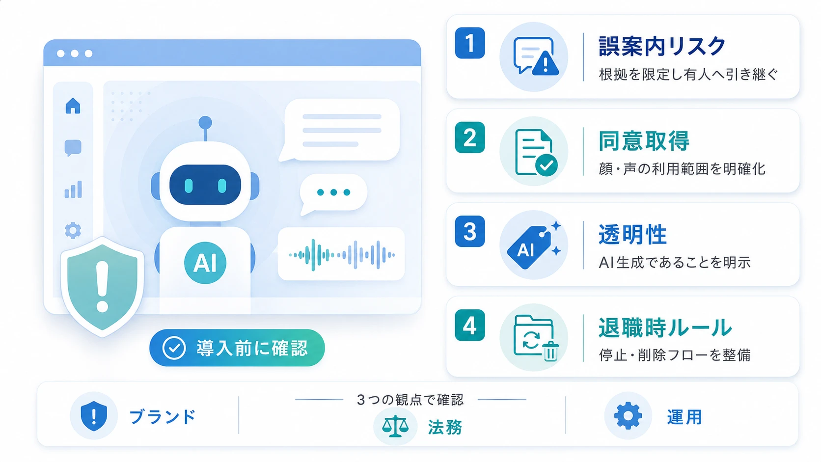 AIアバター導入時に知っておくべきリスクと注意点