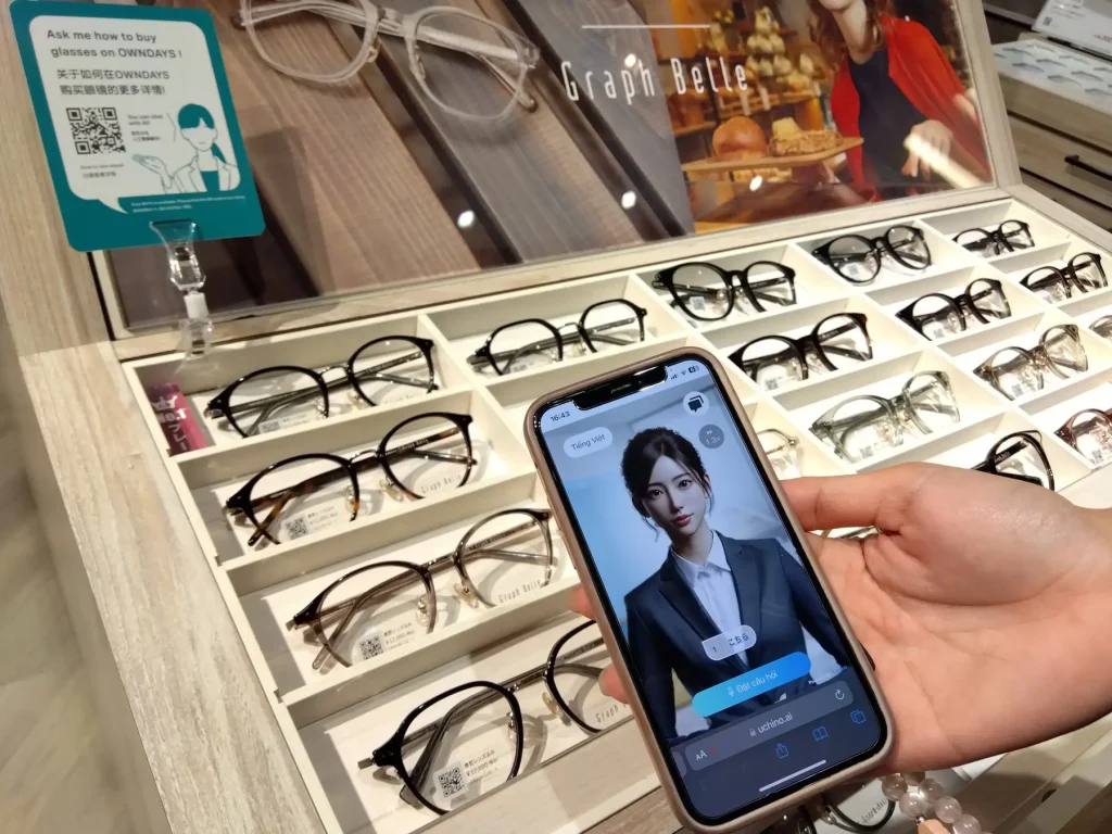 OWNDAYS内で使用できるAIアバター